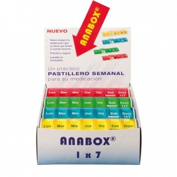 Expositor de pastilleros diarios"Anabox" 1 X 7 (12 unidades)