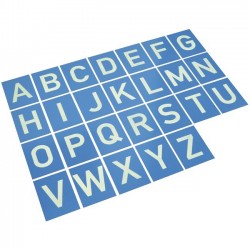 Tarjetas táctiles abecedario
